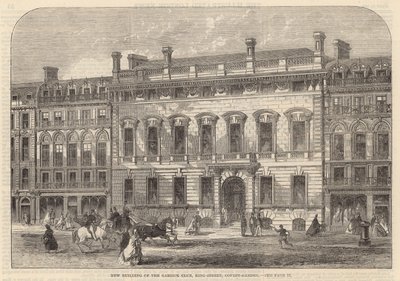 Nouveau bâtiment du Garrick Club, King Street, Covent Garden - English School