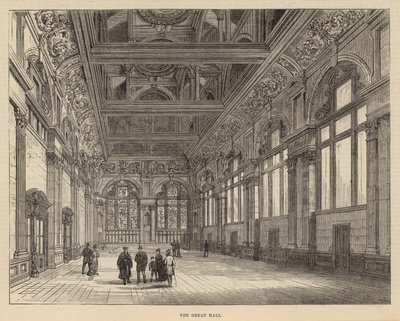 Nouveaux bâtiments de la City of London School : La Grande Salle - English School