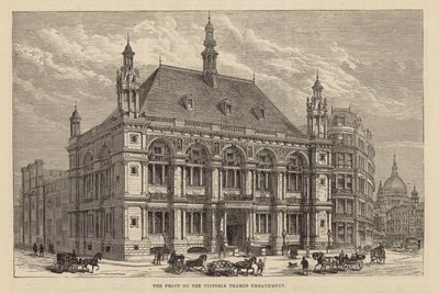 Nouveaux bâtiments de la City of London School : La façade sur l