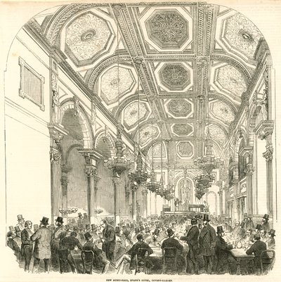 Nouvelle salle de musique, Evans Hotel, Covent Garden, Londres - English School