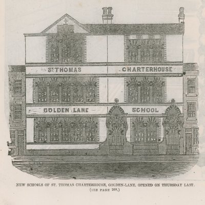 Nouvelles écoles de St Thomas Charterhouse - English School