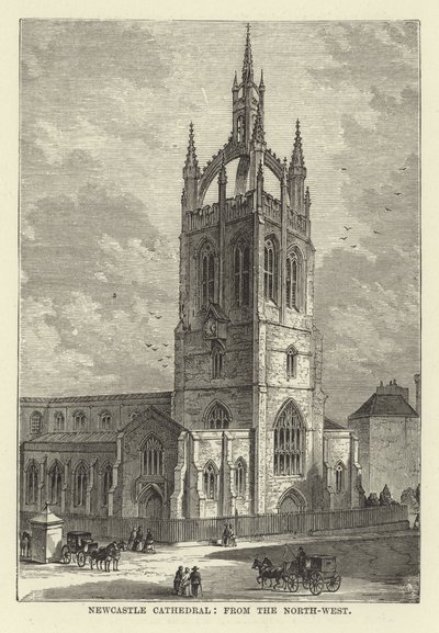 Cathédrale de Newcastle, vue du nord-ouest - English School