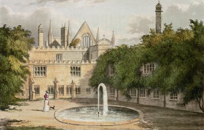 Newstead Abbey, du Repository of Arts de R. Ackermann (1764-1834), 1827 - English School