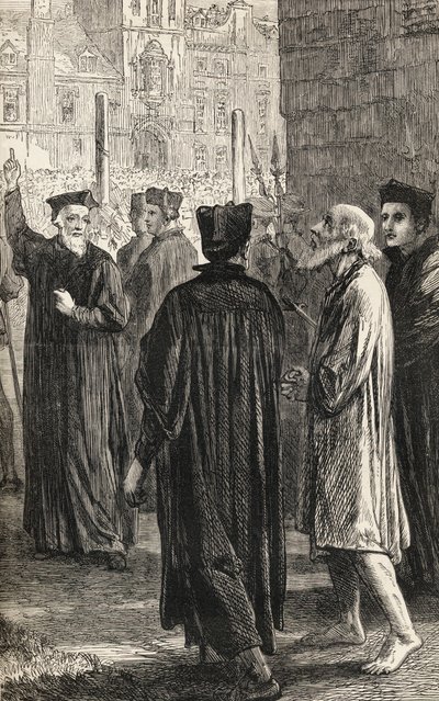 Nicholas Ridley en route vers son Exécution, c.1865 - English School