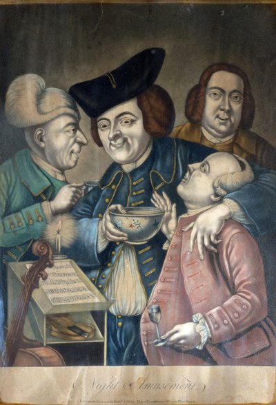 Amusements nocturnes, vers 1770 - English School