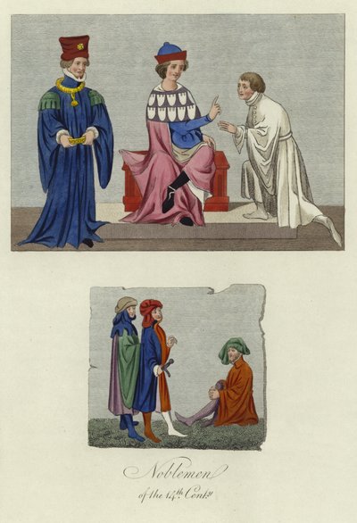 Nobles du XIVe siècle - English School
