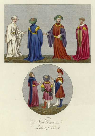 Nobles du XIVe siècle - English School