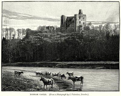 Château de Norham (gravure) - English School