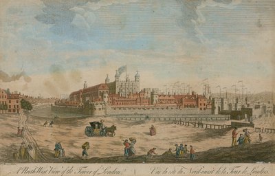 Vue nord-ouest de la Tour de Londres - English School