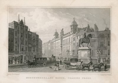 Northumberland House, Charing Cross. Bureau de loterie de Bish, No 9 Charing Cross, à côté de l