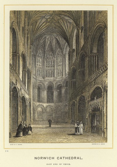 Cathédrale de Norwich, extrémité est du chœur - English School