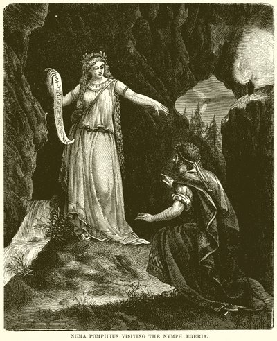 Numa Pompilius visitant la nymphe Égérie - English School