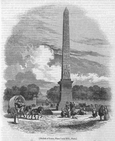 Obélisque de Louxor, place Louis XVI, Paris - English School