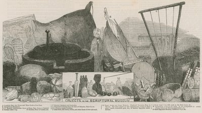 Objets dans le musée scriptural, Londres - English School
