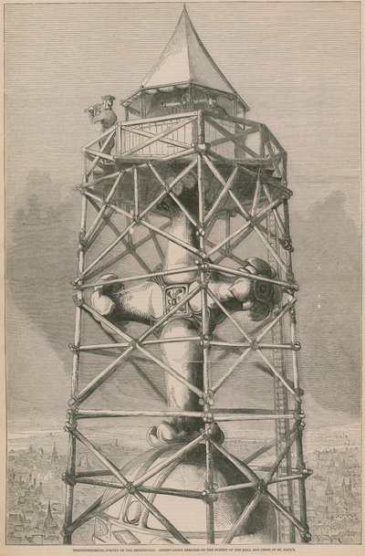 Observatoire érigé au sommet de la boule et de la croix de la Cathédrale Saint-Paul - English School