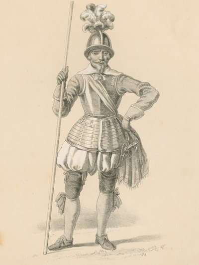 Officier de piquiers, 1650 - English School