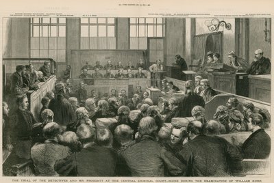 Old Bailey. Le procès des détectives et de M. Froggatt. L