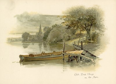 Ancienne maison de bateaux sur l