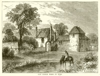 Old Chalk Farm en 1730 - English School