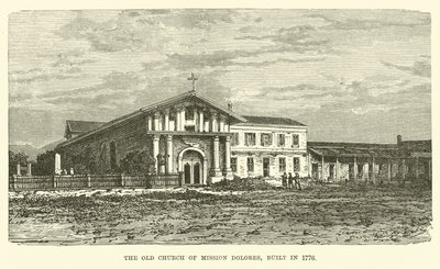 Ancienne église de Mission Dolores, construite en 1776 - English School
