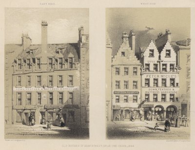 Vieilles maisons dans High Street, près de la croix - English School