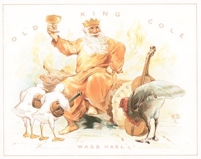Vieux Roi Cole, Carte de Noël - English School