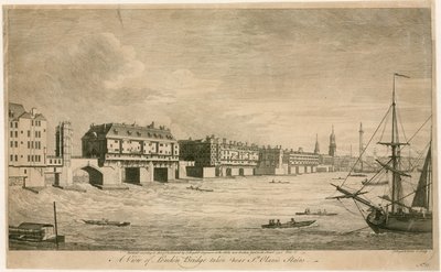 Ancien pont de Londres, depuis les escaliers de St Olaves - English School
