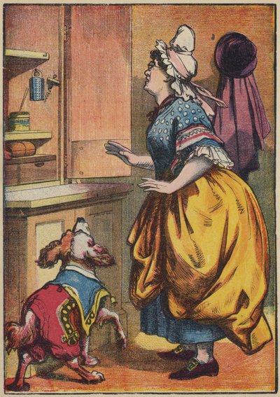 La vieille mère Hubbard et son chien - English School