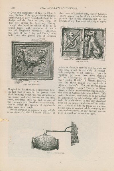 Vieilles enseignes en pierre de Londres - English School