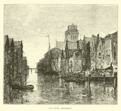 Vieux canal, Dordrecht - English School