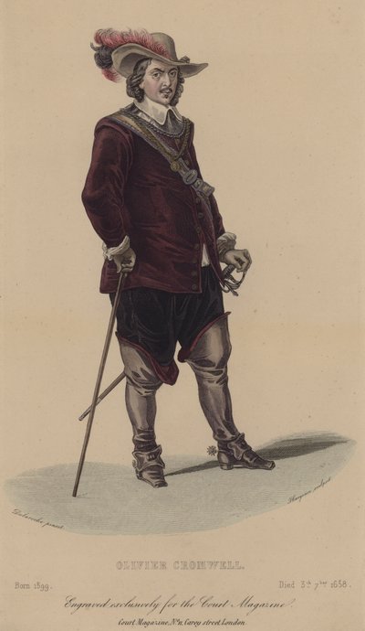 Oliver Cromwell, soldat et homme politique anglais - English School