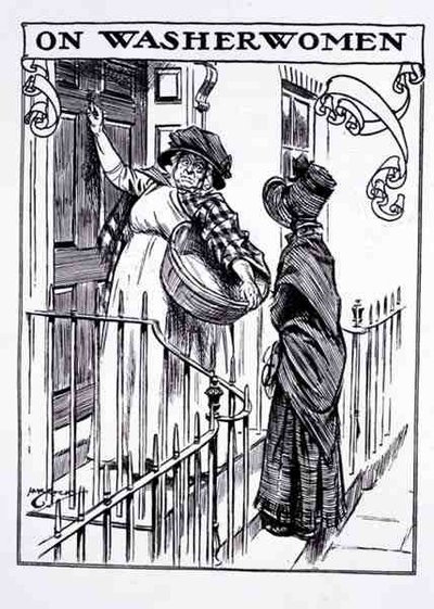 Sur les blanchisseuses - English School