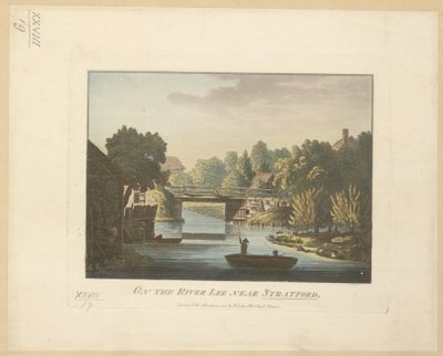 Sur la rivière Lee près de Stratford - English School