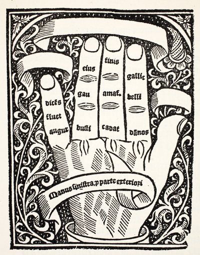Une des mains du compotus de la Partie II - English School