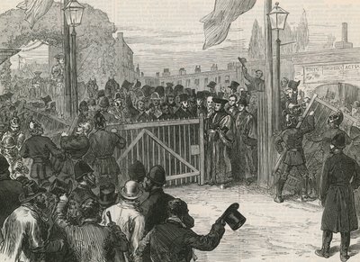 Ouverture du pont de Kew sans péage - English School