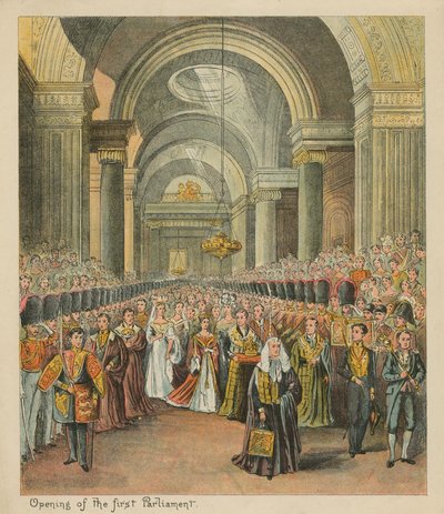 Ouverture du premier Parlement - English School
