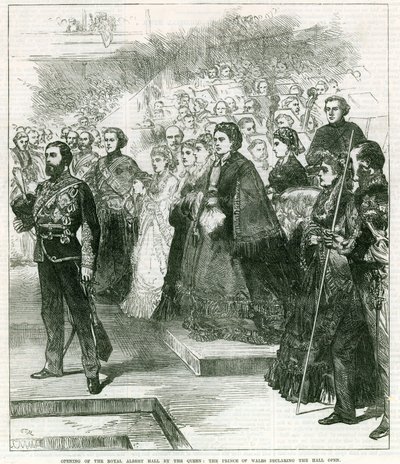 Ouverture du Royal Albert Hall par la reine Victoria - English School