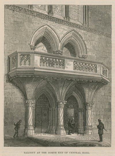 Ouverture des Cours royales de justice : Balcon à l