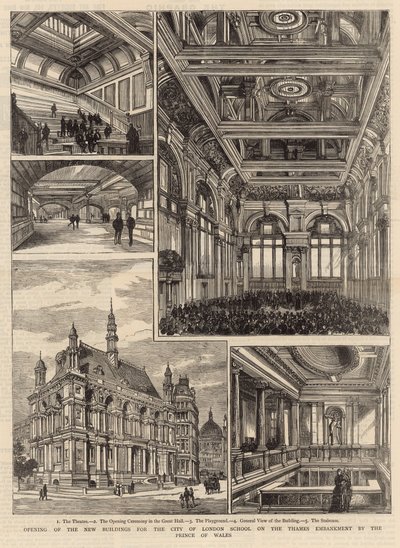 Inauguration des nouveaux bâtiments de la City of London School - English School