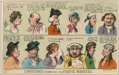Opinions sur le jeune Roscius - English School