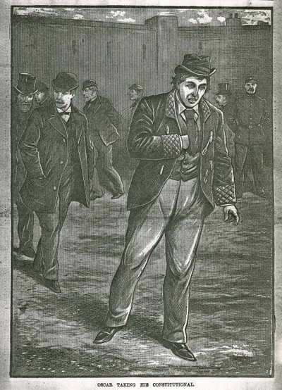 Oscar Wilde prenant sa promenade - English School