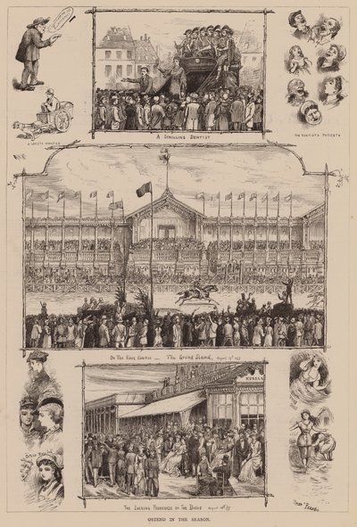Ostende en saison (gravure) - English School