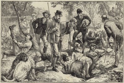 Chasse à la loutre dans le nord - English School