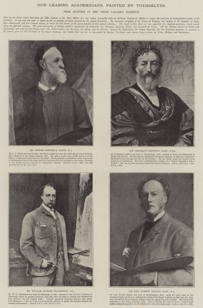 Nos principaux académiciens, peints par eux-mêmes (litho) - English School