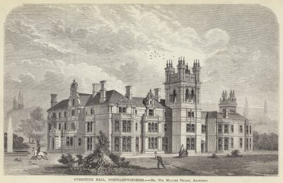 Overstone Hall, Northamptonshire (gravure) - English School