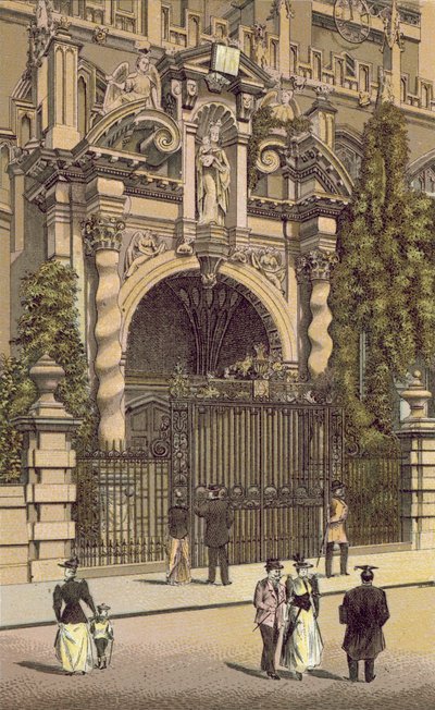 Oxford : Le porche, église St Mary-the-Virgin - English School