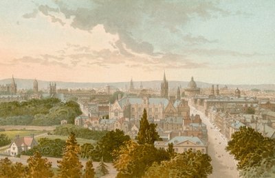 Oxford depuis la tour de Magdalen - English School