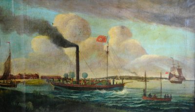 P.S. Royal Charter à Barton waterside, vers 1850 - English School