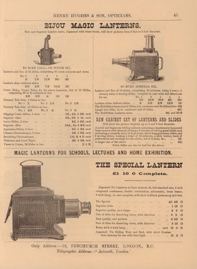 Page du nouveau catalogue de Henry Hughes & Son - English School