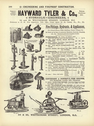 Page du Compendium des architectes, géomètres et ingénieurs 1892 - English School